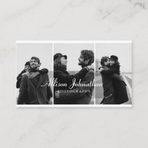 Cartão De Visita Fotografia de 3 fotos profissionais