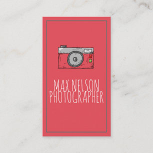 Cartão De Visita Fotografia de câmeras retrorreflectoras