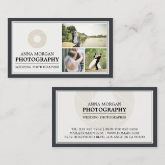 Cartão De Visita Fotografia de Casamento Elegante