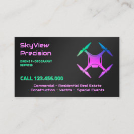 Cartão De Visita Fotografia de Drone UAV