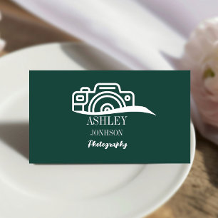 Cartão De Visita Fotografia de fotógrafo da Caligrafia Moderna