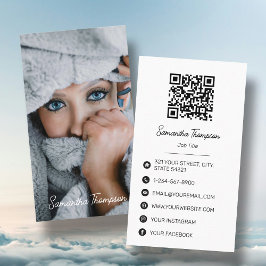 Cartão De Visita Fotografia do Script Signature Professional