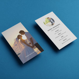 Cartão De Visita Fotografia: Foto Mínima Simples Moderna