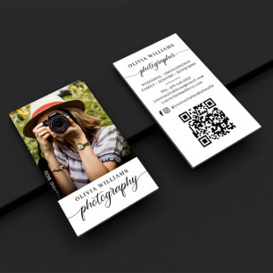 Cartão De Visita Fotografia Fotografia Código QR
