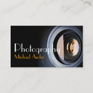 Cartão De Visita Fotografia Fotógrafo Máquina Fotográfica Lente