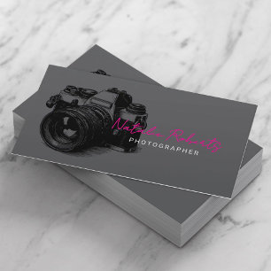 Cartão De Visita Fotografia Minimalista Câmera Escura Fotografia