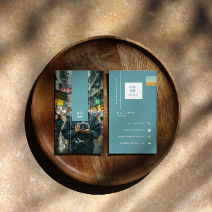 Cartão De Visita Fotografia Minimalista Moderna Fotógrafo