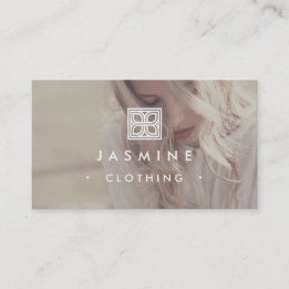 Cartão De Visita Fotografia moderna do design do logotipo do ★