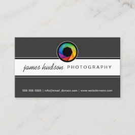 Cartão De Visita Fotografia moderna do obturador