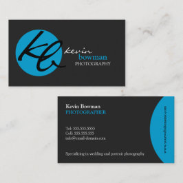 Cartão De Visita Fotografia moderna e elegante