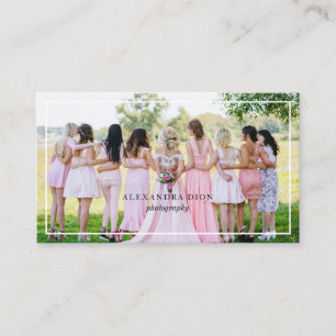 Cartão De Visita Fotografia moderna, elegante e simples