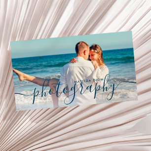 Cartão De Visita Fotografia moderna, elegante e simples