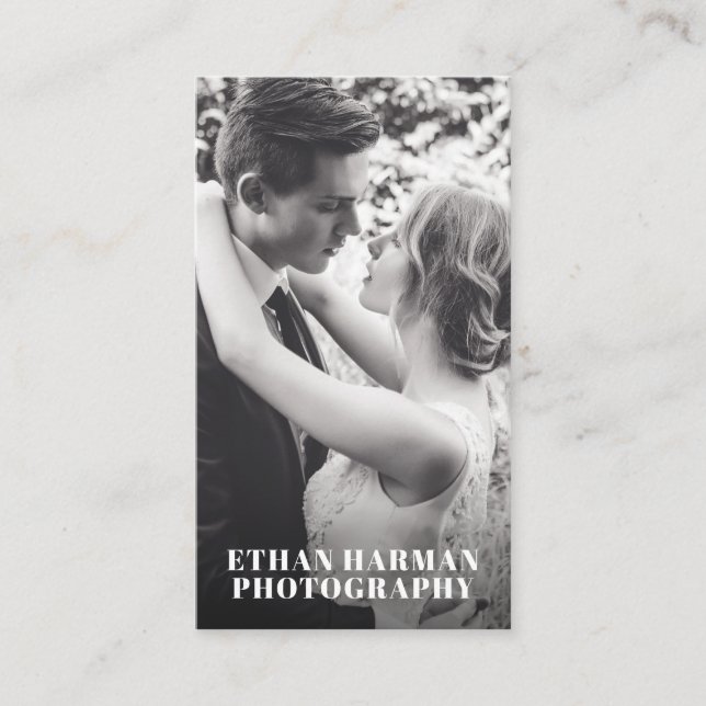 Cartão De Visita Fotografia Moderna Simples (Frente)