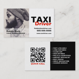 Cartão De Visita Fotografia Personalizada, Driver de Táxi