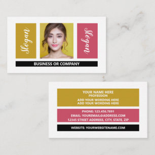 Cartão De Visita Fotografia Personalizada - Estilo Retroativo