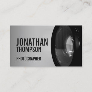 Cartão De Visita Fotografia preto e branco profissional