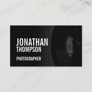 Cartão De Visita Fotografia preto e branco profissional