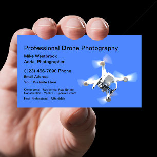 Cartão De Visita Fotografia Profissional com Drone Aéreo