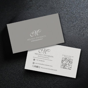 Cartão De Visita Fotografia Profissional Minimalista Moderna Simple