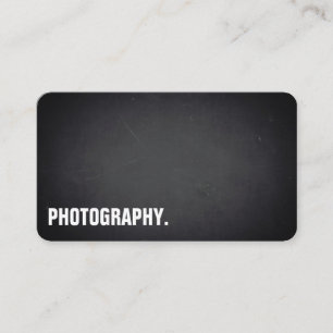 Cartão De Visita Fotografia Profissional Quadro Negro Moderno