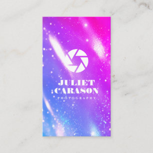 Cartão De Visita Fotografia Qr Code Holographic