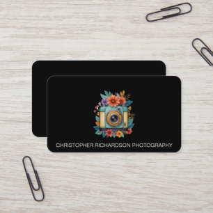 Cartão De Visita Fotografia Simples e Elegante