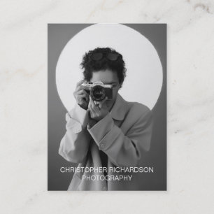 Cartão De Visita Fotografia simples e elegante
