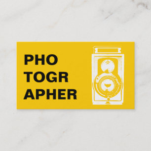 Cartão De Visita Fotografia Tipografia Vintage Camera Fotografia