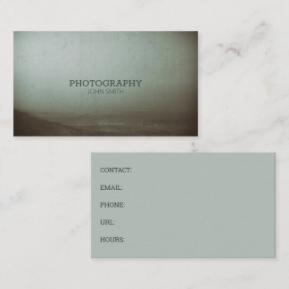 Cartão De Visita Fotografia Vast Vintage Terrain Landscape