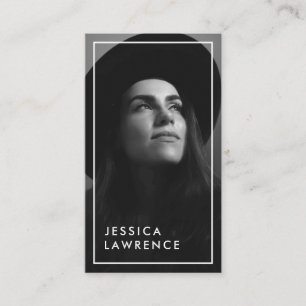 Cartão De Visita Fotografias simples com foto-atores