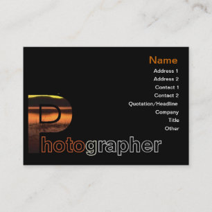 Cartão de visita fotógrafo