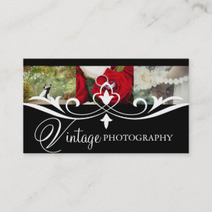 Cartão De Visita Fotógrafo Antigo Fotografia Câmera Negócios