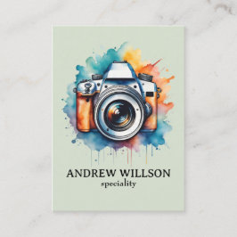 Cartão De Visita fotógrafo de câmera aquática