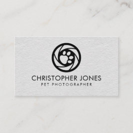 Cartão De Visita Fotógrafo do animal de estimação - fotografia do