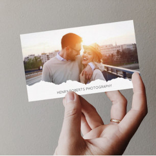 Cartão De Visita Fotógrafo Elegante de Fotografia Personalizado 2