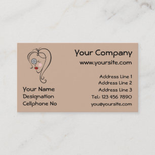 Cartão De Visita Fotógrafo feminino