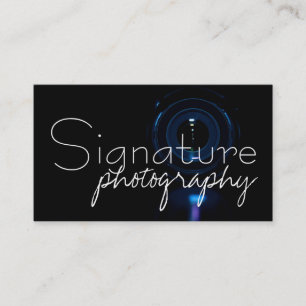 Cartão De Visita Fotógrafo Fotografia Lente de Câmera Retrato