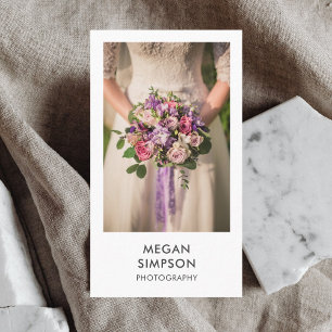 Cartão De Visita Fotógrafo minimalista moderno