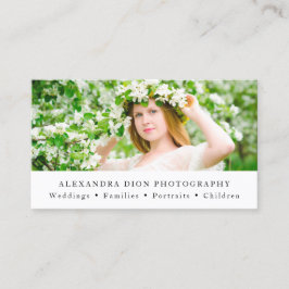 Cartão De Visita Fotógrafo mínimo elegante moderno