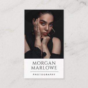 Cartão De Visita Fotógrafo Moderno Minimalista