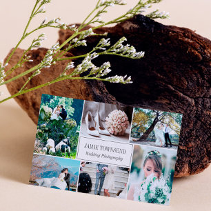 Cartão De Visita Fotógrafo Profissional de Colagem de Fotos de Pont