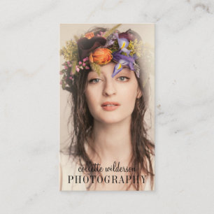 Cartão De Visita Fotógrafo profissional minimalista moderno