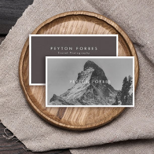 Cartão De Visita Fotógrafo Profissional Minimalista Simples