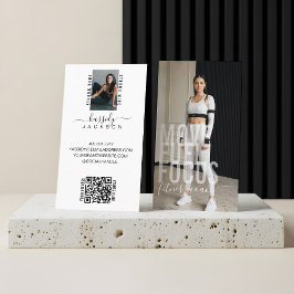 Cartão De Visita Fotos de Treinador Pessoal de Treinamento Moderno 