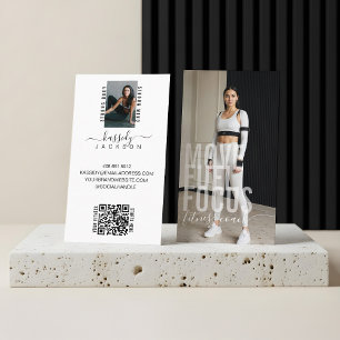 Cartão De Visita Fotos de Treinador Pessoal de Treinamento Moderno 