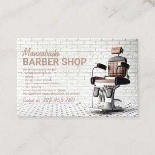 Cartão De Visita Fotos personalizadas de compro de Barber