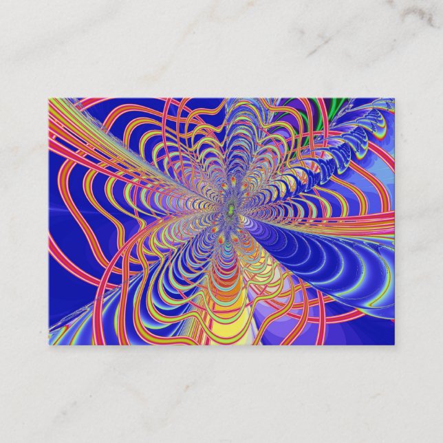 Cartão De Visita Fractal Abstrato 061012d (Frente)