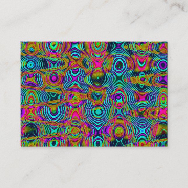Cartão De Visita Fractal Abstrato 191111a (Frente)