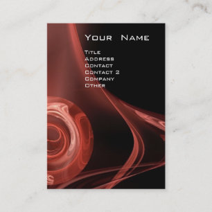 Cartão De Visita FRACTAL ROSA 3 preto branco e antigo