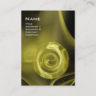 Cartão De Visita FRACTAL ROSA 4 MONOGRAM amarelo-claro-suave